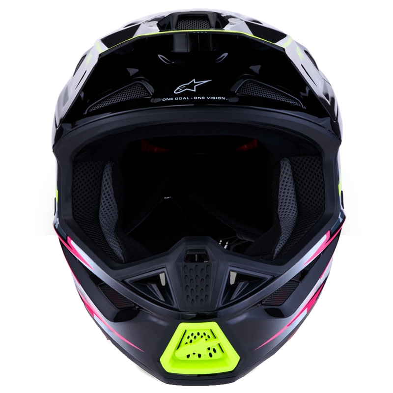 Alpinestars Supertech S-M7 Blaster kaciga za motokros, sivo-fluo žuta