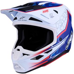 Alpinestars Supertech S-M7 Blaster bijelo-plava kaciga za motokros