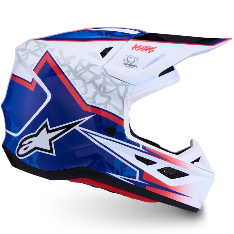 Alpinestars Supertech S-M7 Blaster bijelo-plava kaciga za motokros