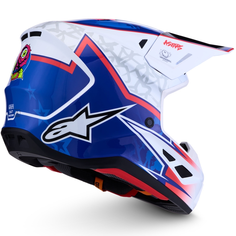 Alpinestars Supertech S-M7 Blaster bijelo-plava kaciga za motokros