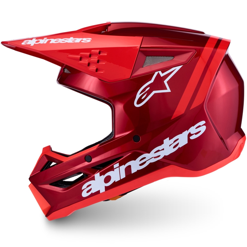 Alpinestars S-M3 Radium fluo crveno-bijela motokros kaciga