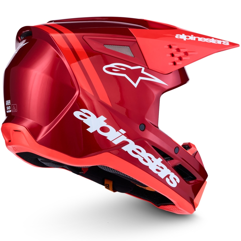 Alpinestars S-M3 Radium fluo crveno-bijela motokros kaciga