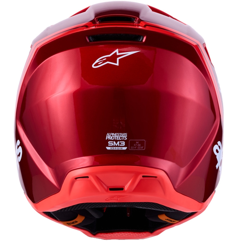 Alpinestars S-M3 Radium fluo crveno-bijela motokros kaciga