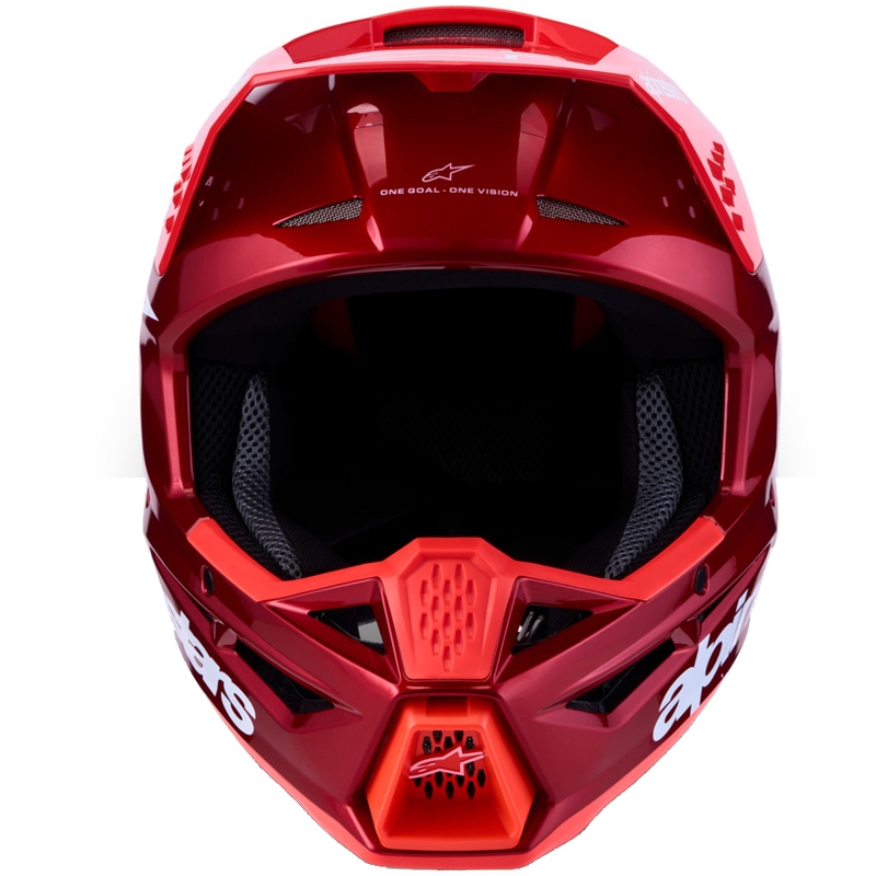 Alpinestars S-M3 Radium fluo crveno-bijela motokros kaciga