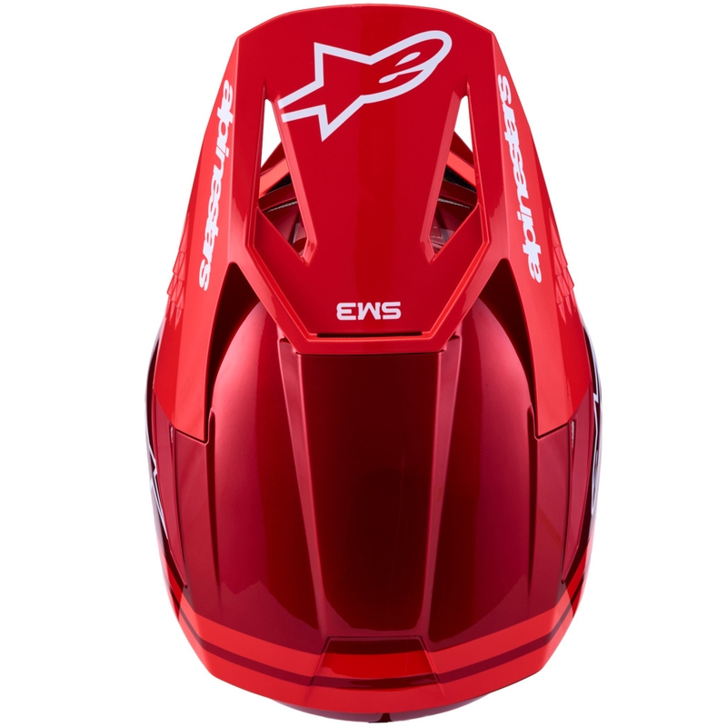 Alpinestars S-M3 Radium fluo crveno-bijela motokros kaciga