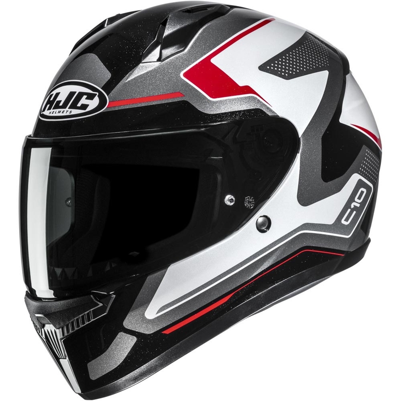 Integralna motociklistička kaciga HJC C10 Cric MC1 crno-bijelo-crvena