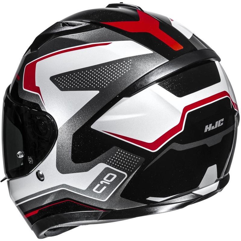 Integralna motociklistička kaciga HJC C10 Cric MC1 crno-bijelo-crvena