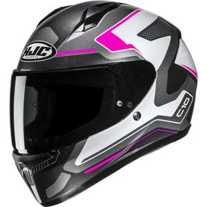 Integralna motociklistička kaciga HJC C10 Cric MC8 crno-bijelo-roza-siva