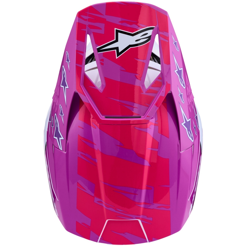 Alpinestars S-M3 Falcon kaciga za motokros ljubičasto-bijelo-fluo roza