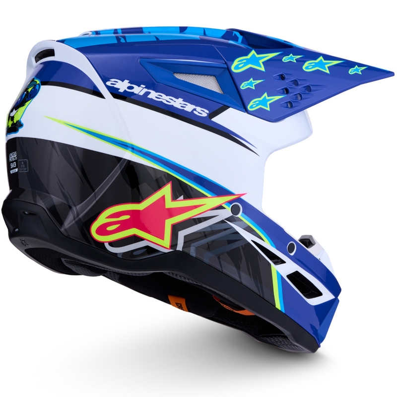 Alpinestars S-M3 Falcon kaciga za motokros, plavo-bijelo-crna
