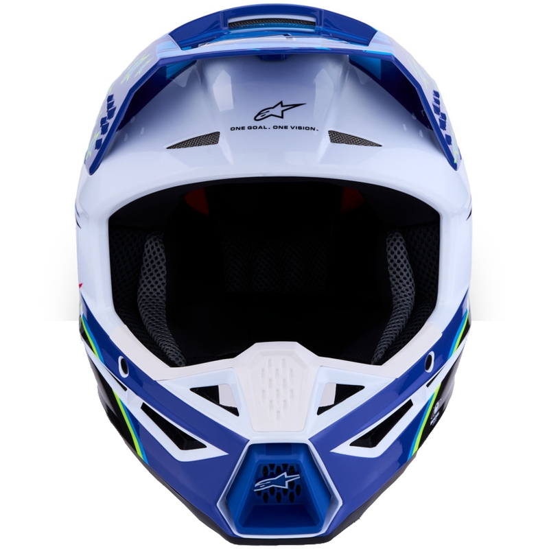 Alpinestars S-M3 Falcon kaciga za motokros, plavo-bijelo-crna