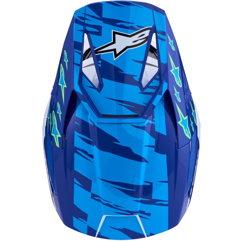 Alpinestars S-M3 Falcon kaciga za motokros, plavo-bijelo-crna