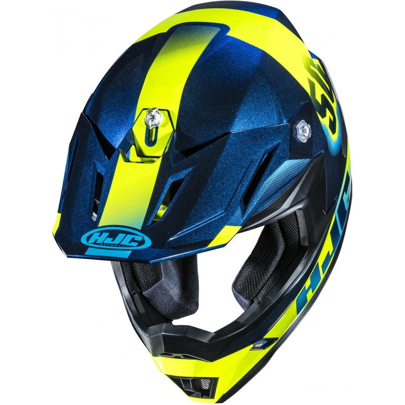 Motokros kaciga HJC C50 Dash MC2 plavo-fluo žuta