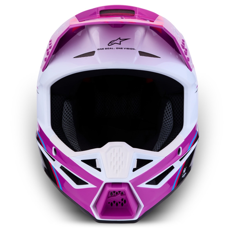 Alpinestars S-M3 Falcon dječja motokros kaciga ljubičasto-bijelo-crna