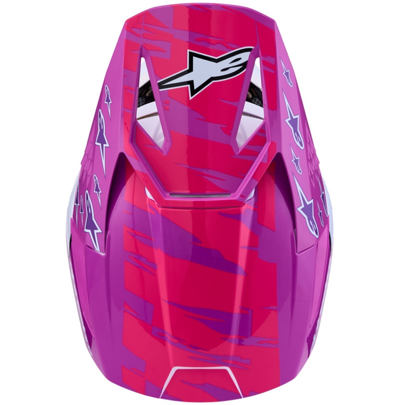 Alpinestars S-M3 Falcon dječja motokros kaciga ljubičasto-bijelo-crna