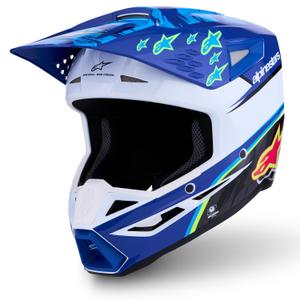 Alpinestars S-M3 Falcon dječja motocross kaciga plavo-bijelo-crna