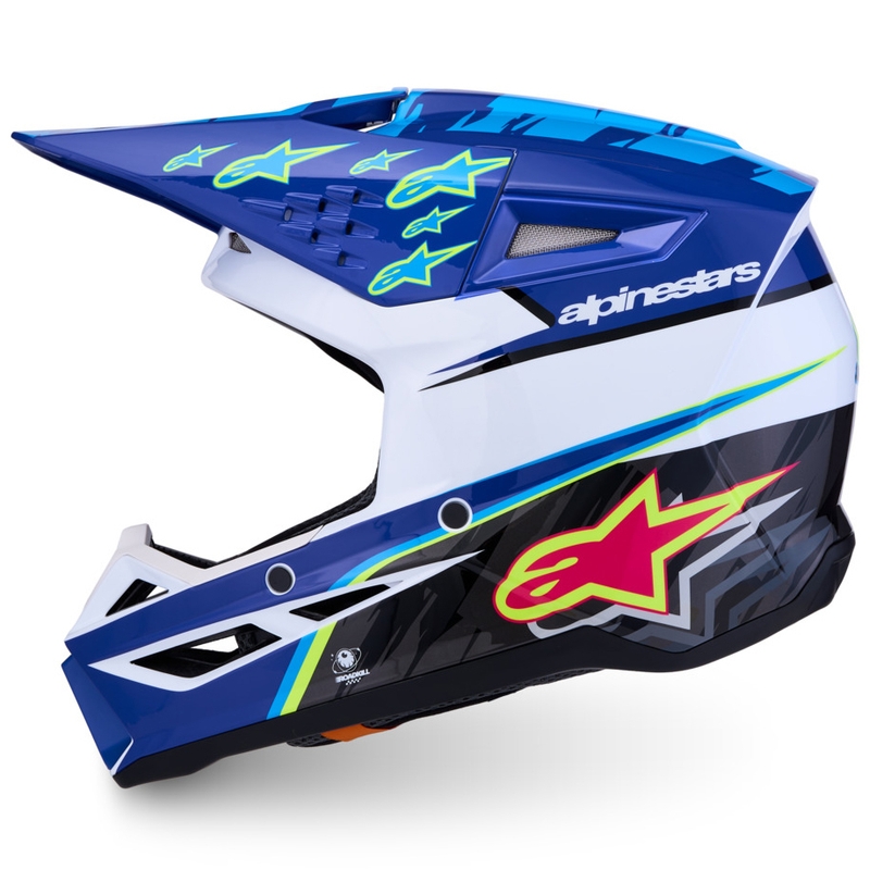 Alpinestars S-M3 Falcon dječja motocross kaciga plavo-bijelo-crna