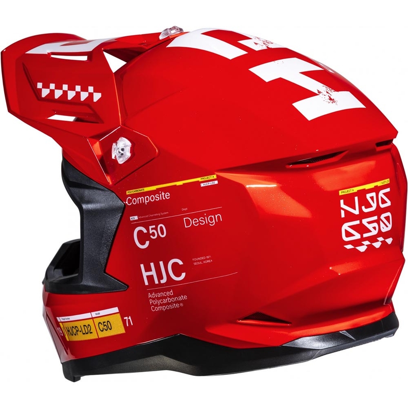 HJC C50 Tagg MC1 motokros kaciga crvena