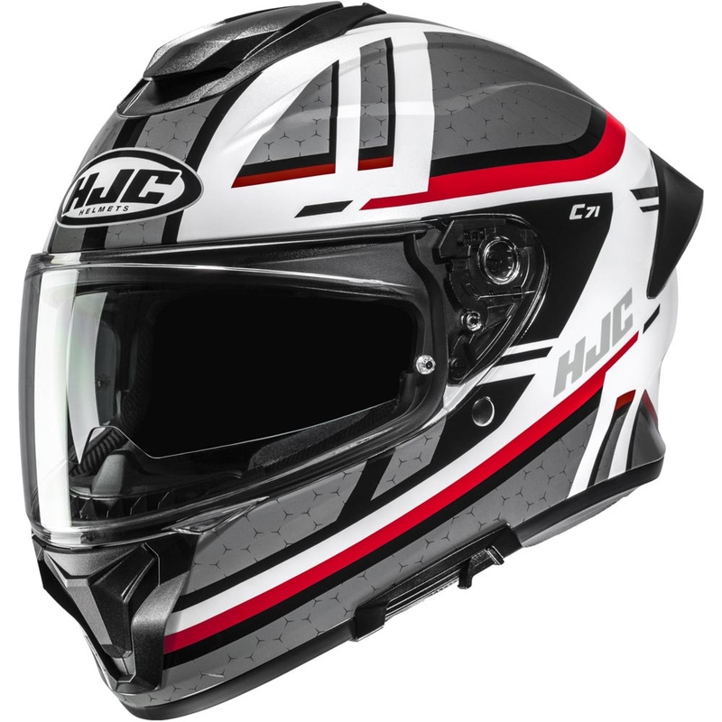 HJC C71 Novah MC1 full face motociklistička kaciga sivo-bijelo-crvena