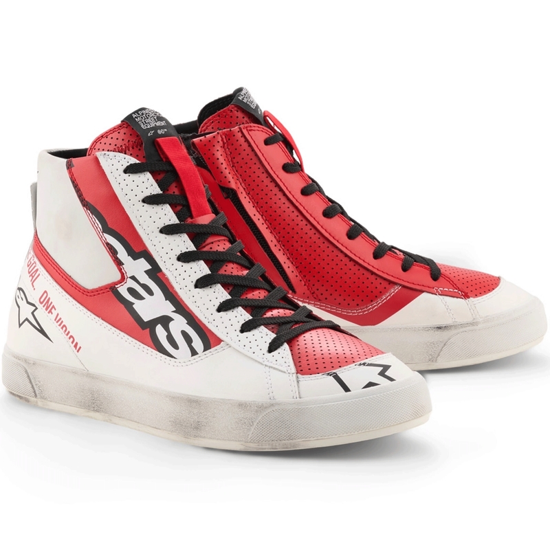 Alpinestars Stated Flair motociklističke čizme bijelo-crvene boje