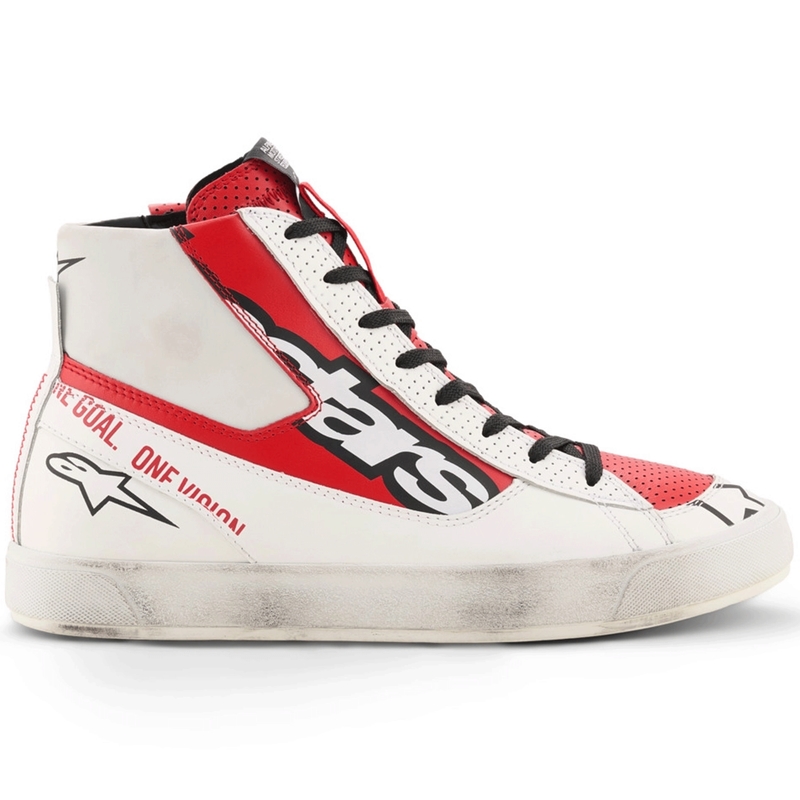 Alpinestars Stated Flair motociklističke čizme bijelo-crvene boje
