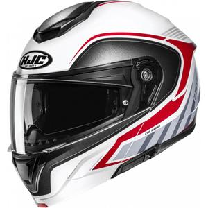 Preklopna motociklistička kaciga HJC C92 Ragna MC1 bijelo-sivo-crvena