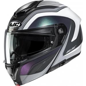 Preklopna motociklistička kaciga HJC C92 Sirius MC10 crno-bijele boje