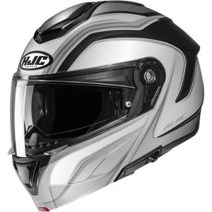 Preklopna motociklistička kaciga HJC C92 Sirius MC5SF crno-bijelo-srebrna