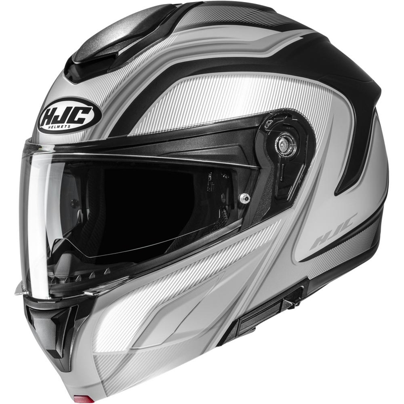 Preklopna motociklistička kaciga HJC C92 Sirius MC5SF crno-bijelo-srebrna