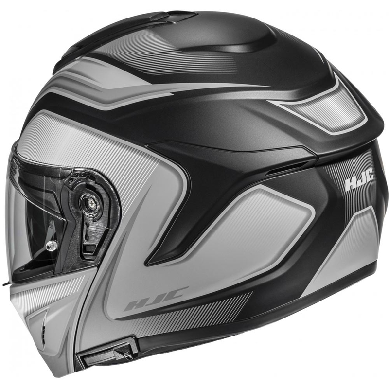 Preklopna motociklistička kaciga HJC C92 Sirius MC5SF crno-bijelo-srebrna