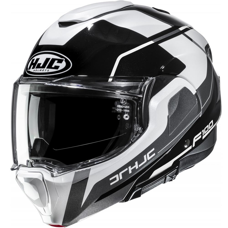 Preklopna motociklistička kaciga HJC F100 Astra MC5 crno-bijelo-siva