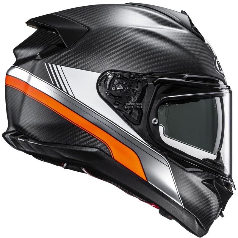 HJC F72 Carbon Eos MC6HSF integralna motociklistička kaciga crno-narančasta