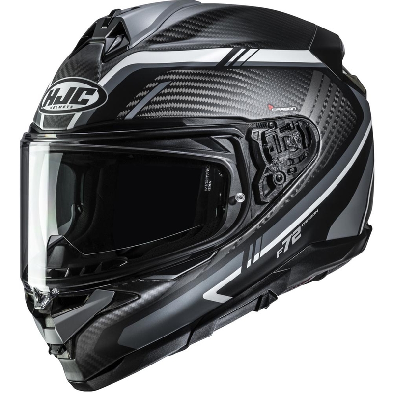 Integralna motociklistička kaciga HJC F72 Carbon Kairo MC5SF crno-sivo-bijela