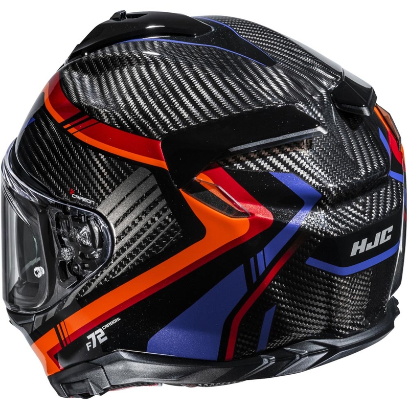 Integralna motociklistička kaciga HJC F72 Carbon Kairo MC8 crno-narančasto-crveno-ljubičasta
