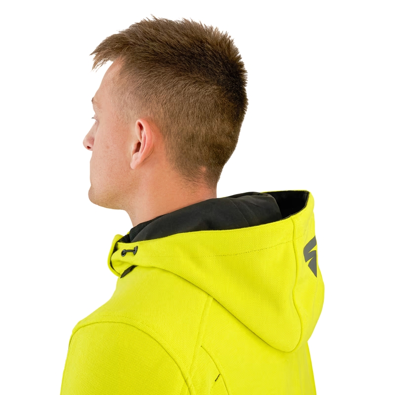Shima Daybreaker motociklistička majica s kapuljačom crno-fluo žuta