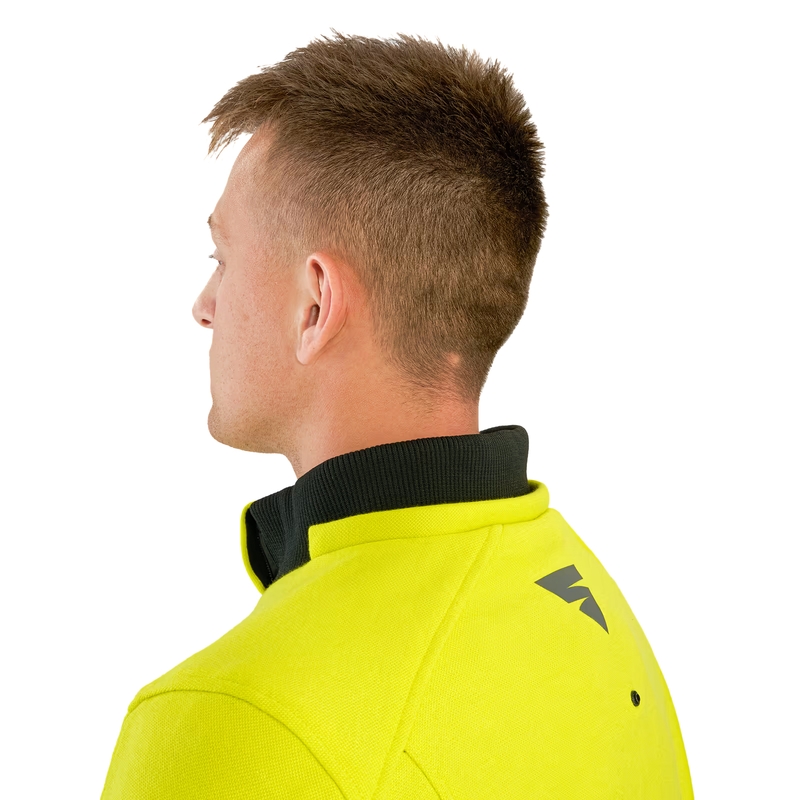 Shima Daybreaker motociklistička majica s kapuljačom crno-fluo žuta