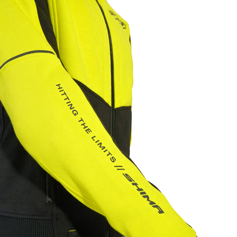 Shima Daybreaker motociklistička majica s kapuljačom crno-fluo žuta