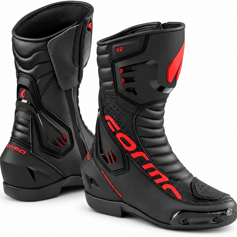 Motociklističke čizme Forma Freccia EVO V.2 crno-crvene