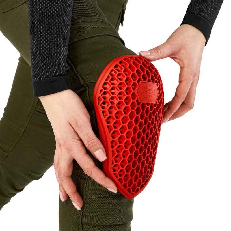 Ženske motociklističke hlače Shima Giro 3.0 kaki boje