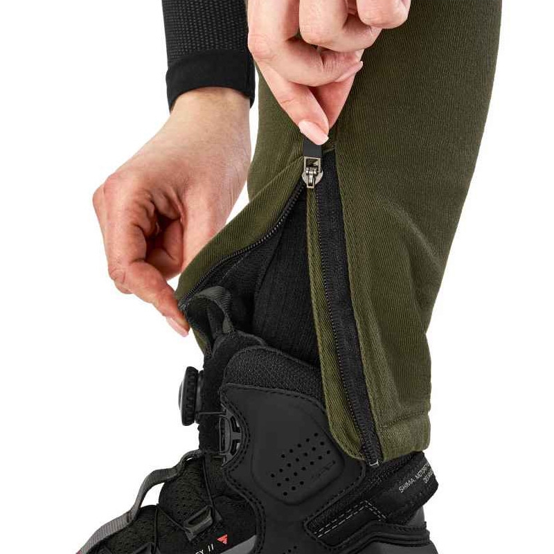 Ženske motociklističke hlače Shima Giro 3.0 kaki boje