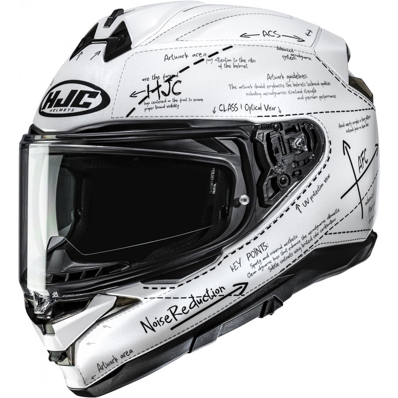HJC F72 Odyssea MC10 full face motociklistička kaciga bijelo-crna