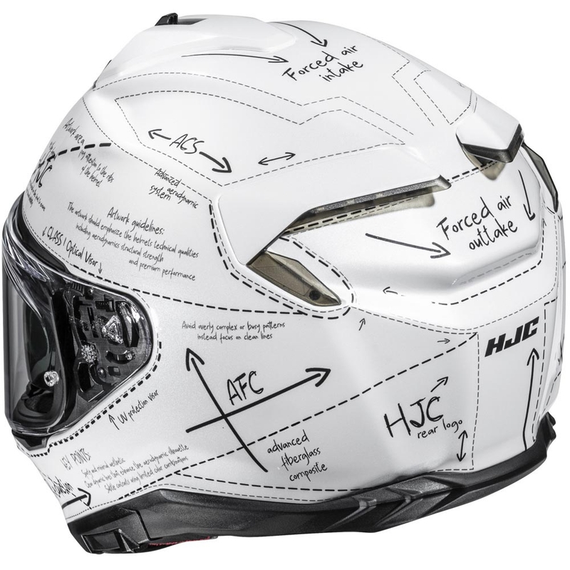 HJC F72 Odyssea MC10 full face motociklistička kaciga bijelo-crna