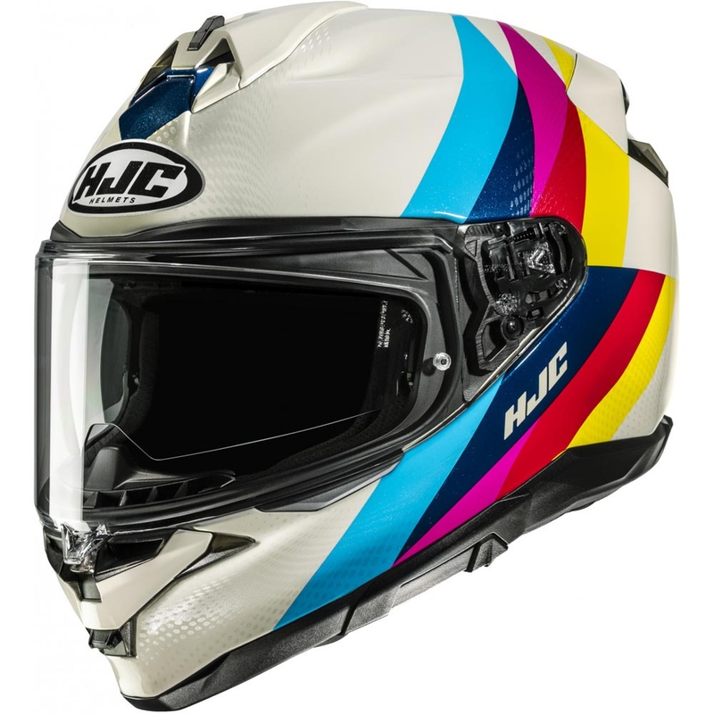 Integralna motociklistička kaciga HJC F72 Racero MC23 bijele boje