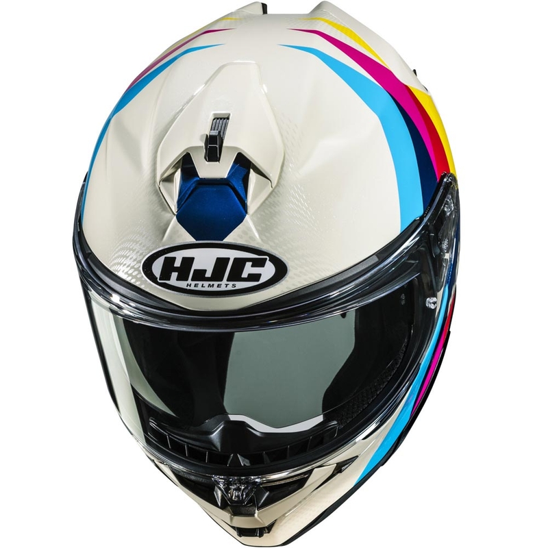 Integralna motociklistička kaciga HJC F72 Racero MC23 bijele boje