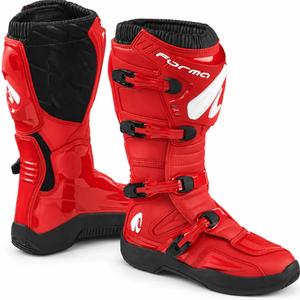 Forma Traction motokros čizme crveno-crno-bijele