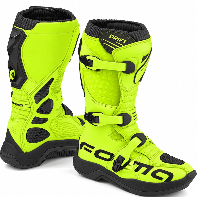 Motokros čizme Forma Drift fluo žuto-crne