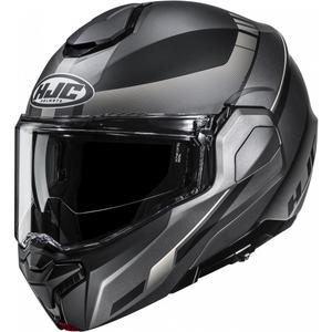 Preklopna motociklistička kaciga HJC i101 Mira MC9SF crno-siva