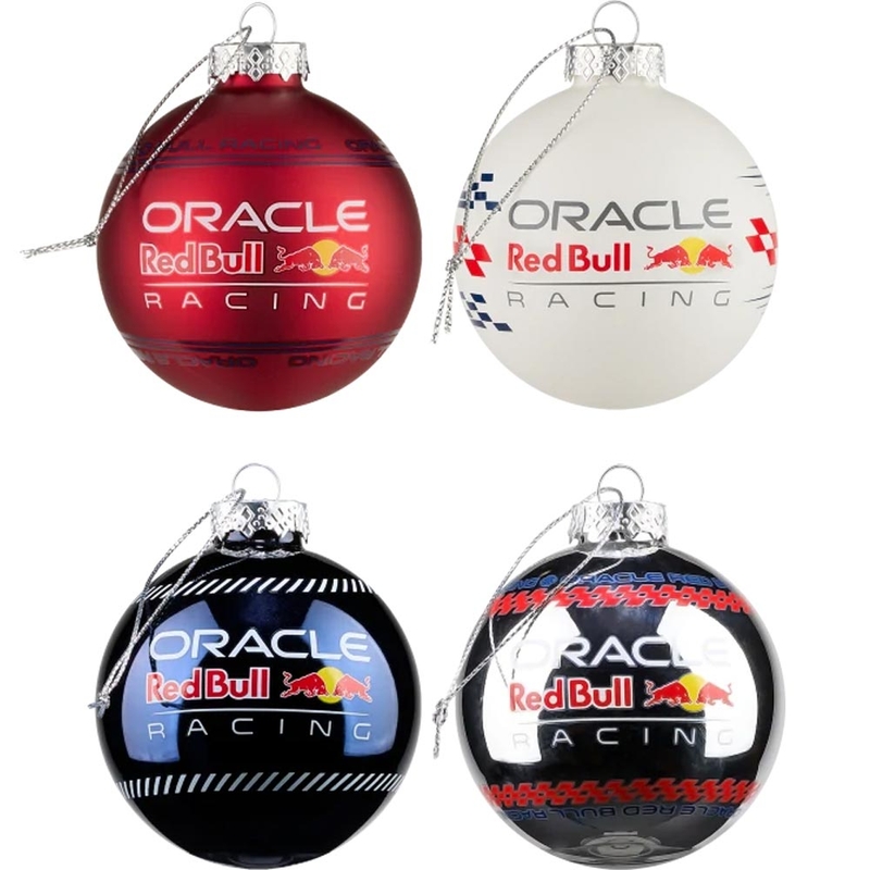 Set božićnih ukrasa Oracle Red Bull Racing šareni 4 komada.