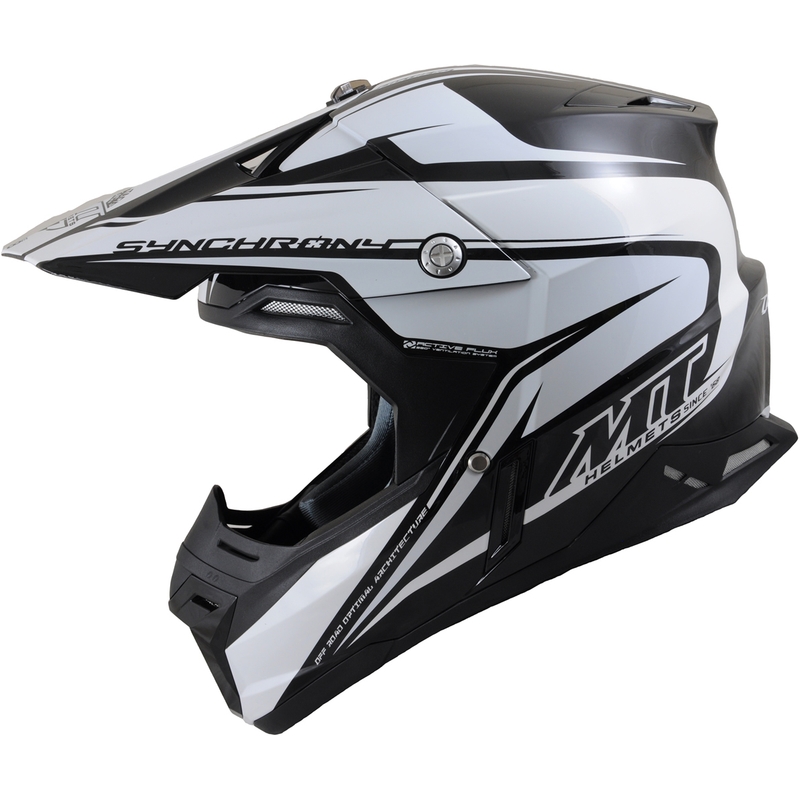 Motocross kaciga MT Synchrony Duality crno/bijela