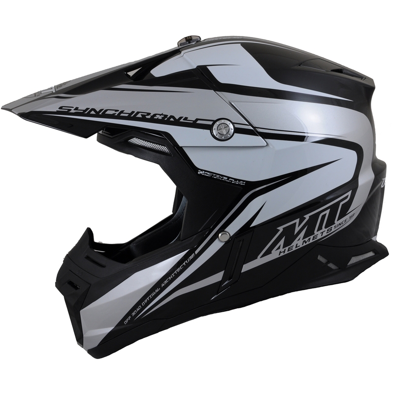 MT Synchrony Duality kaciga za motocross crna/siva